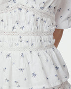 NEO NOIR Topp Sapura Flower Dobby - Blue Flower