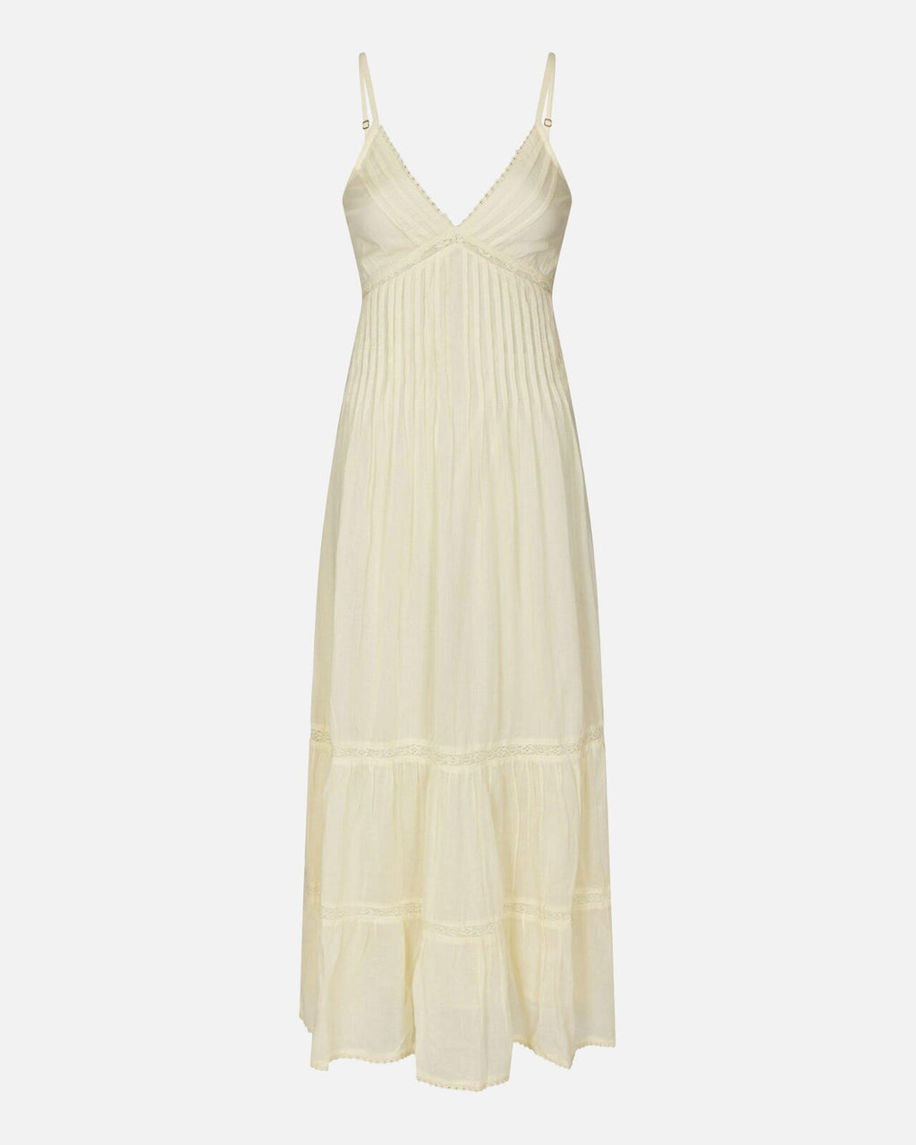 NEO NOIR Midikjole Elorie S Voile - Butter Yellow