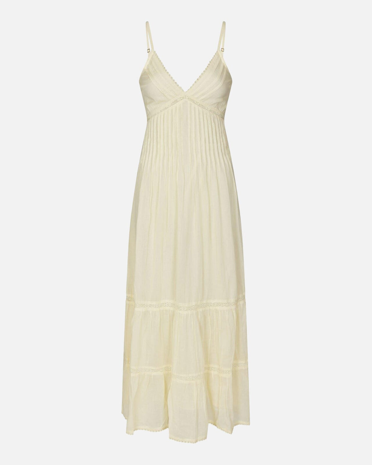 NEO NOIR Midikjole Elorie S Voile - Butter Yellow