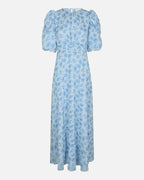 NEO NOIR Maxikjole Kikka Chiffon Flower - Light Blue