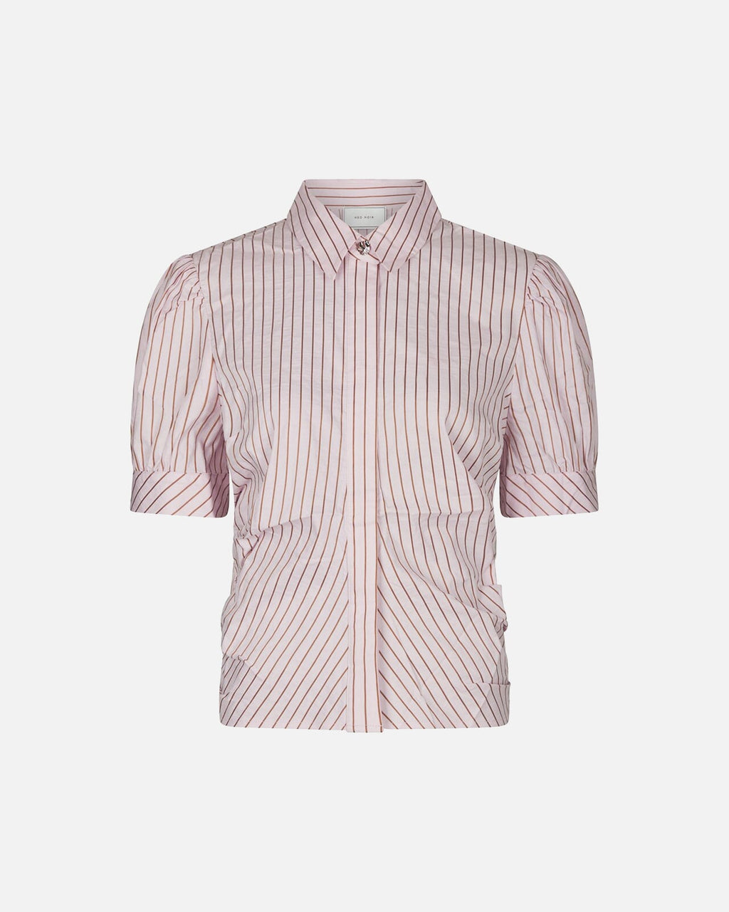 NEO NOIR Skjorte Frannie Structure Stripe - Light Pink