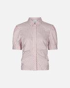 NEO NOIR Skjorte Frannie Structure Stripe - Light Pink