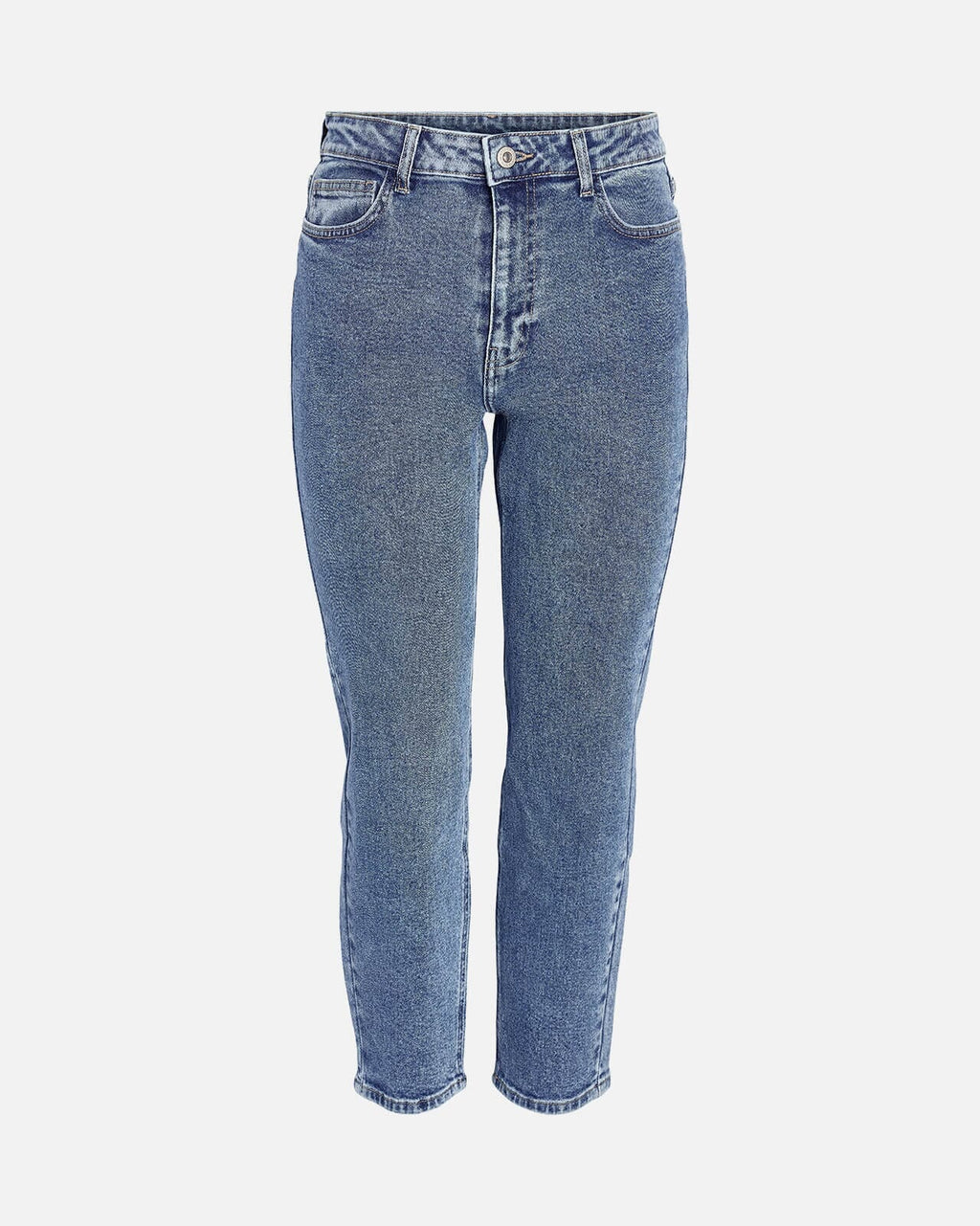 NOISY MAY Jeans Moni HighWaist Straight Ankle AX358MB - Medium Blue Denim