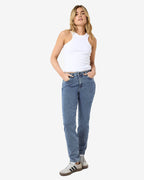 NOISY MAY Jeans Moni HighWaist Straight Ankle AX358MB - Medium Blue Denim
