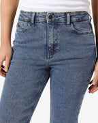 NOISY MAY Jeans Moni HighWaist Straight Ankle AX358MB - Medium Blue Denim