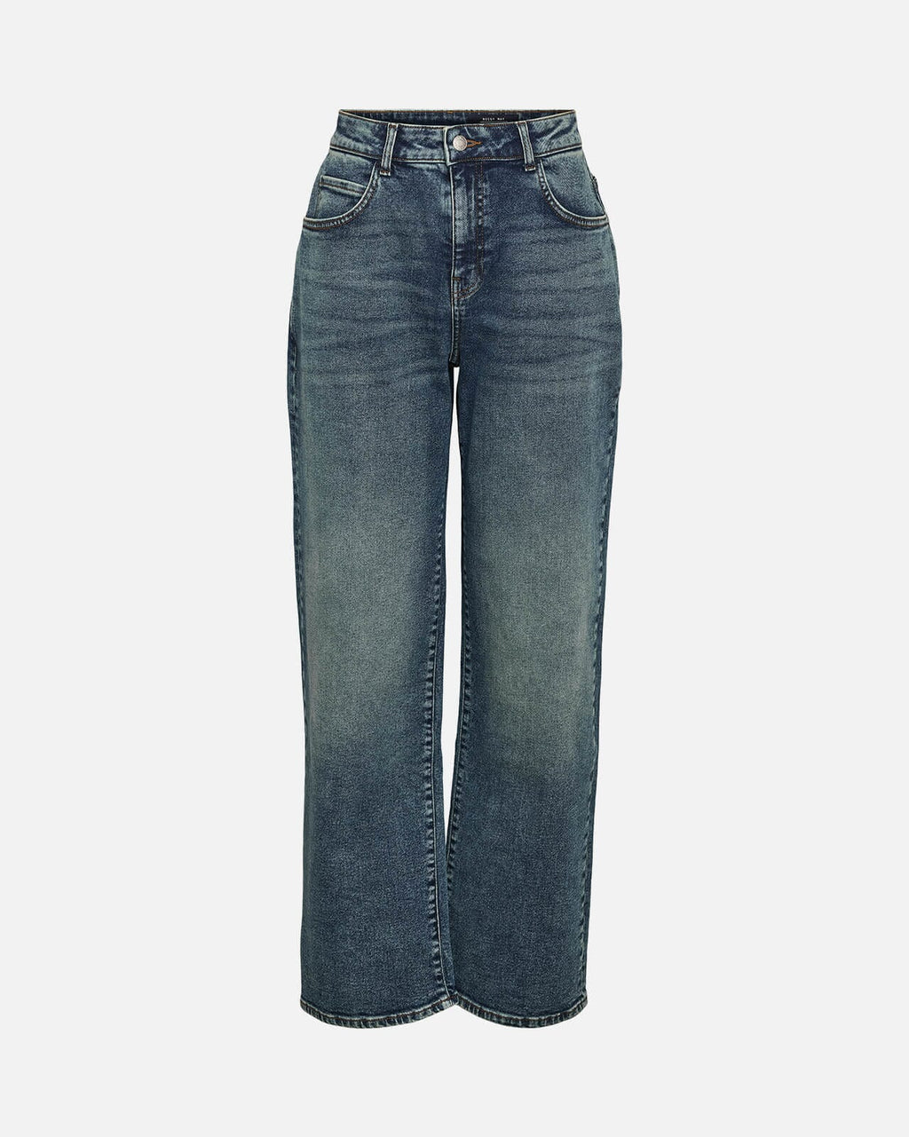 NOISY MAY Jeans Josie HW Baggy AZ400MB - Medium Blue Denim