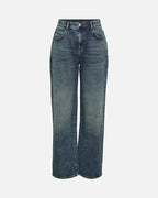 NOISY MAY Jeans Josie HW Baggy AZ400MB - Medium Blue Denim