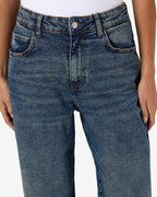 NOISY MAY Jeans Josie HW Baggy AZ400MB - Medium Blue Denim