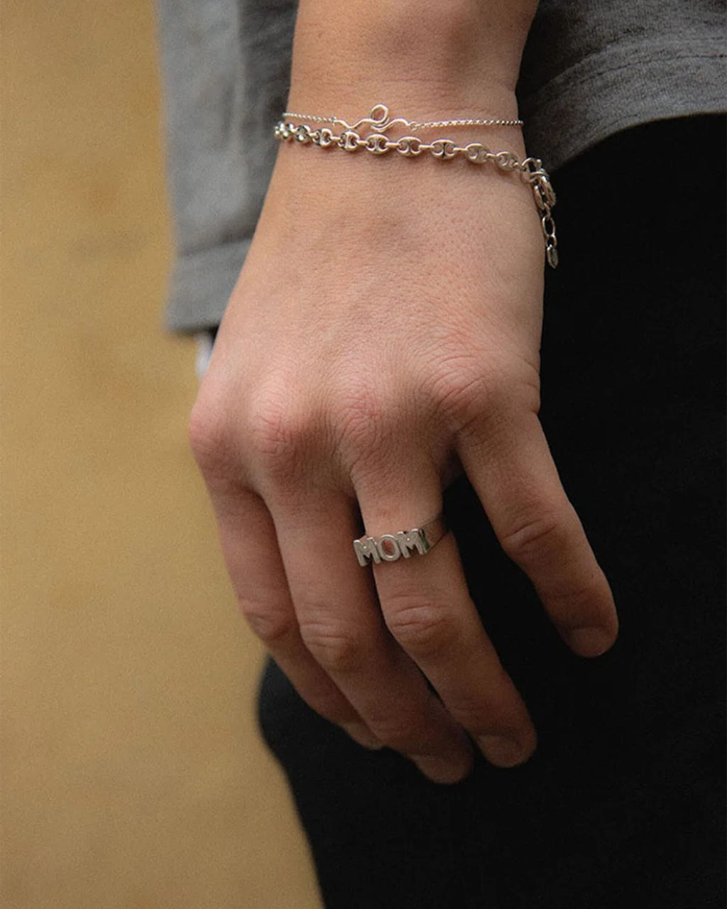 Maria Black Ring Mom - Silver HP
