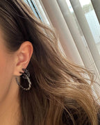 ONLY Øreringer Luella 2-pack Earring Accessories - Magnet/ Gun Metal