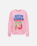 ONLY Collegegenser Elo L/S Print Box - Romance Rose/ New york
