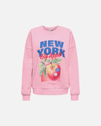 ONLY Collegegenser Elo L/S Print Box - Romance Rose/ New york