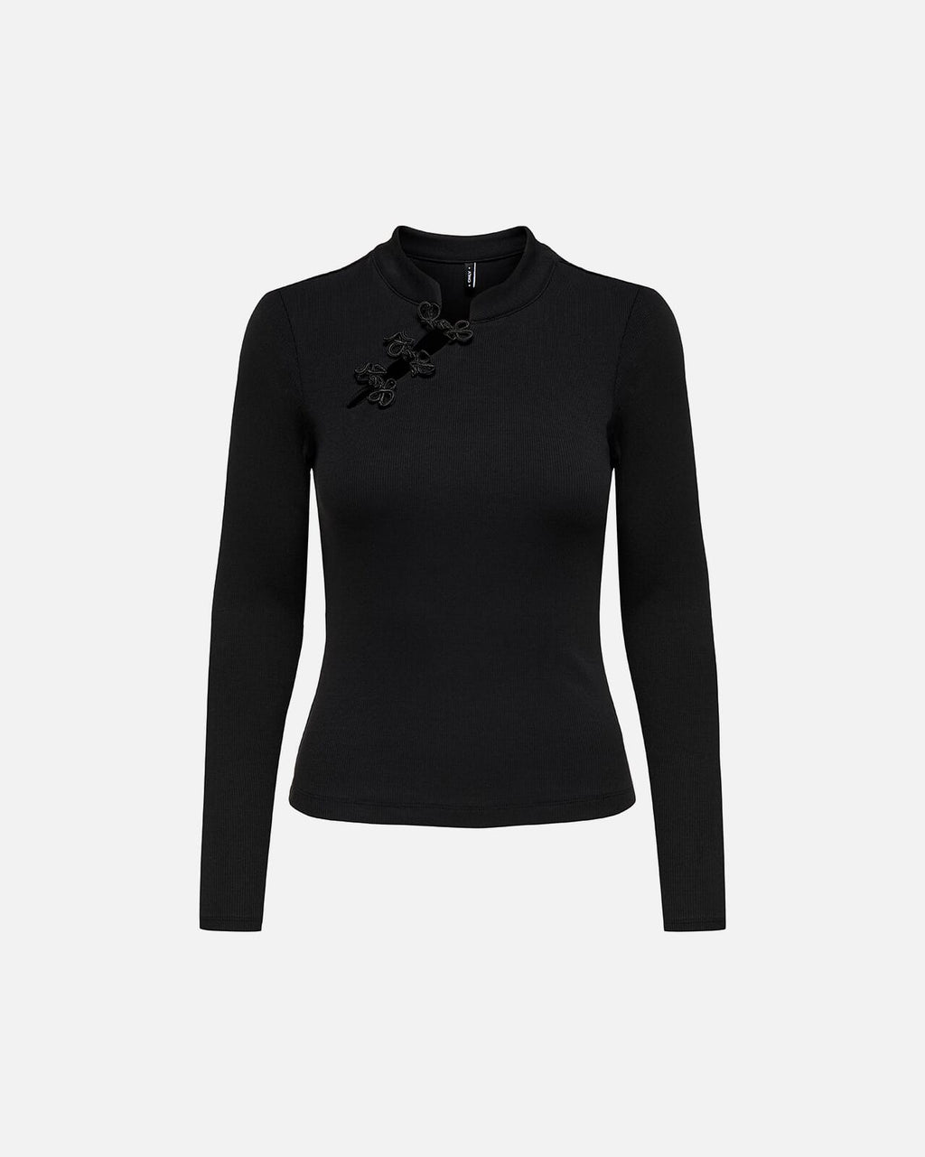 ONLY Topp Jules L/S Detail - Black