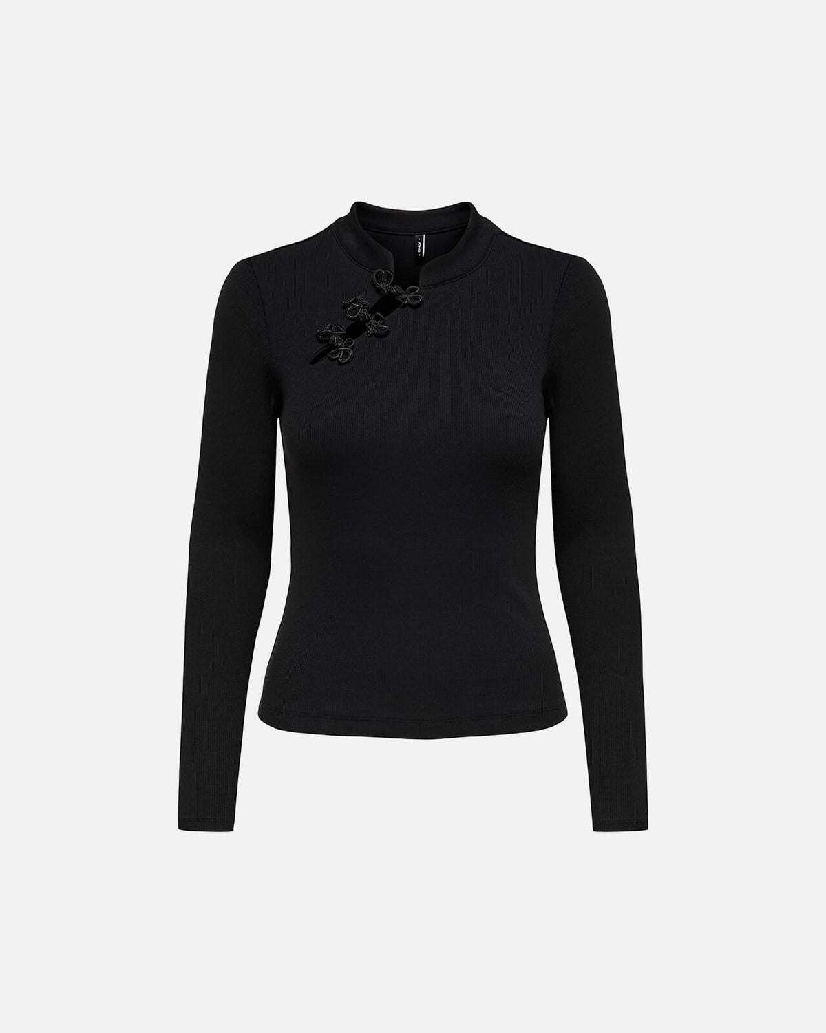 ONLY Topp Jules L/S Detail - Black