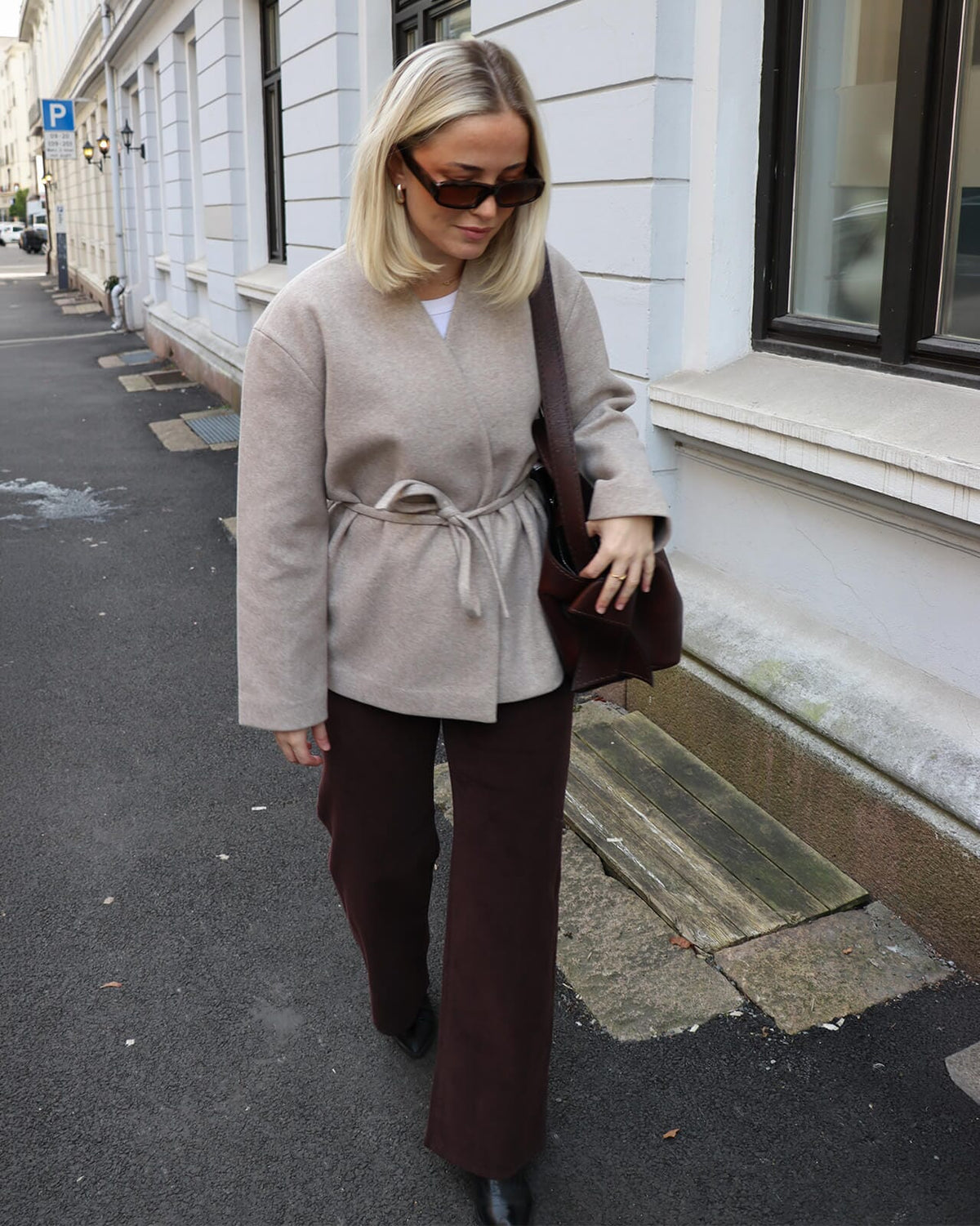 ONLY Jakke Fox-Trillion Belt - Light Taupe/ Melange