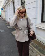 ONLY Jakke Fox-Trillion Belt - Light Taupe/ Melange