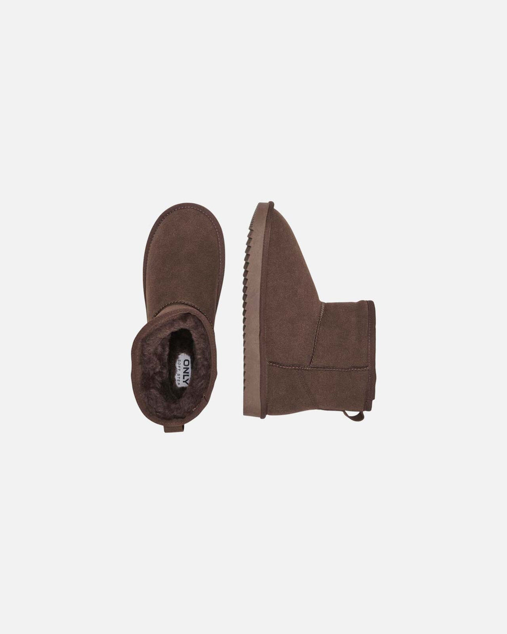 ONLY Boots Feodora Teddy Lined Boot - Chestnut