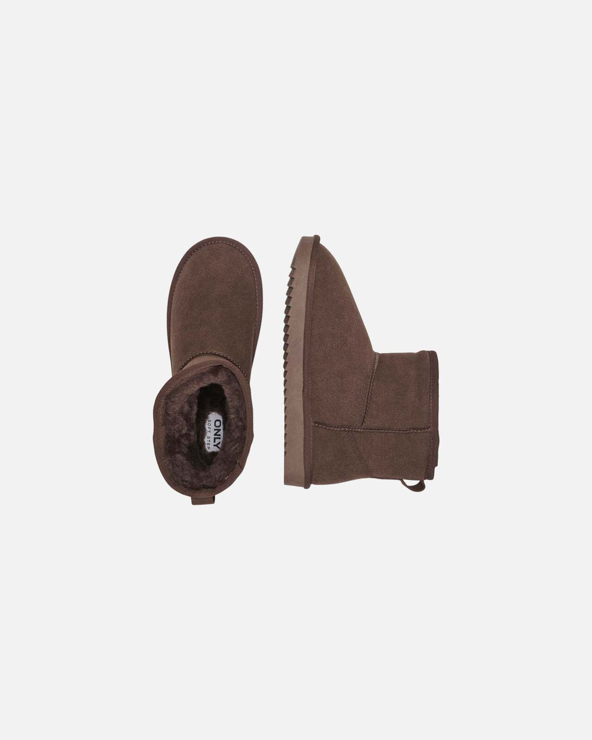 ONLY Boots Feodora Teddy Lined Boot - Chestnut