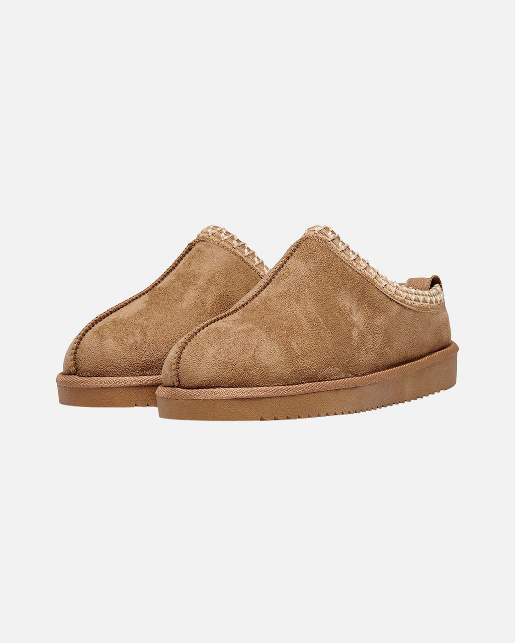 ONLY Mules Stella Teddy Lined Slipper - Cognac