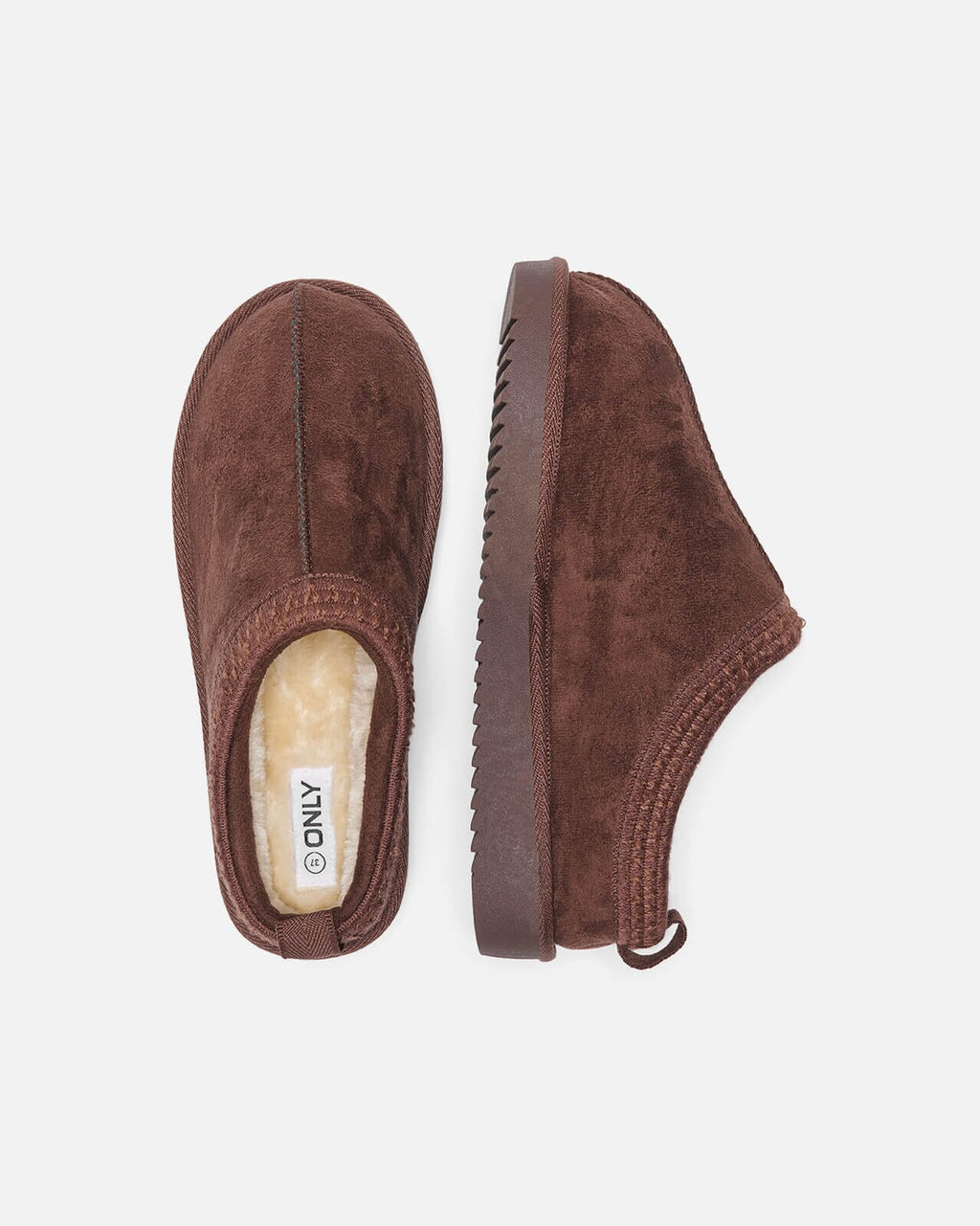 ONLY Mules Stella Teddy Lined Slipper - Tiramisu