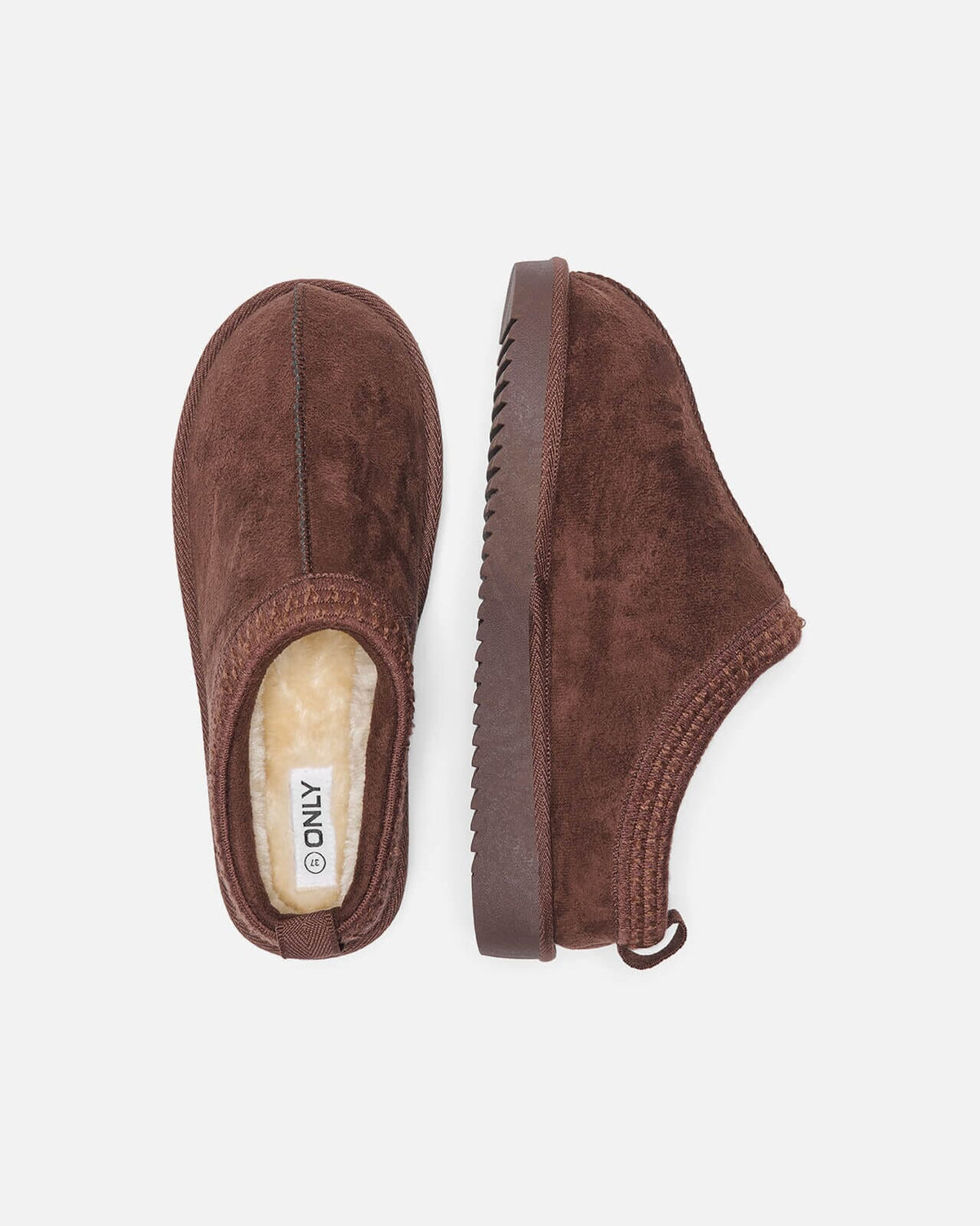 ONLY Mules Stella Teddy Lined Slipper - Tiramisu