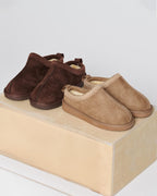 ONLY Mules Stella Teddy Lined Slipper - Cognac