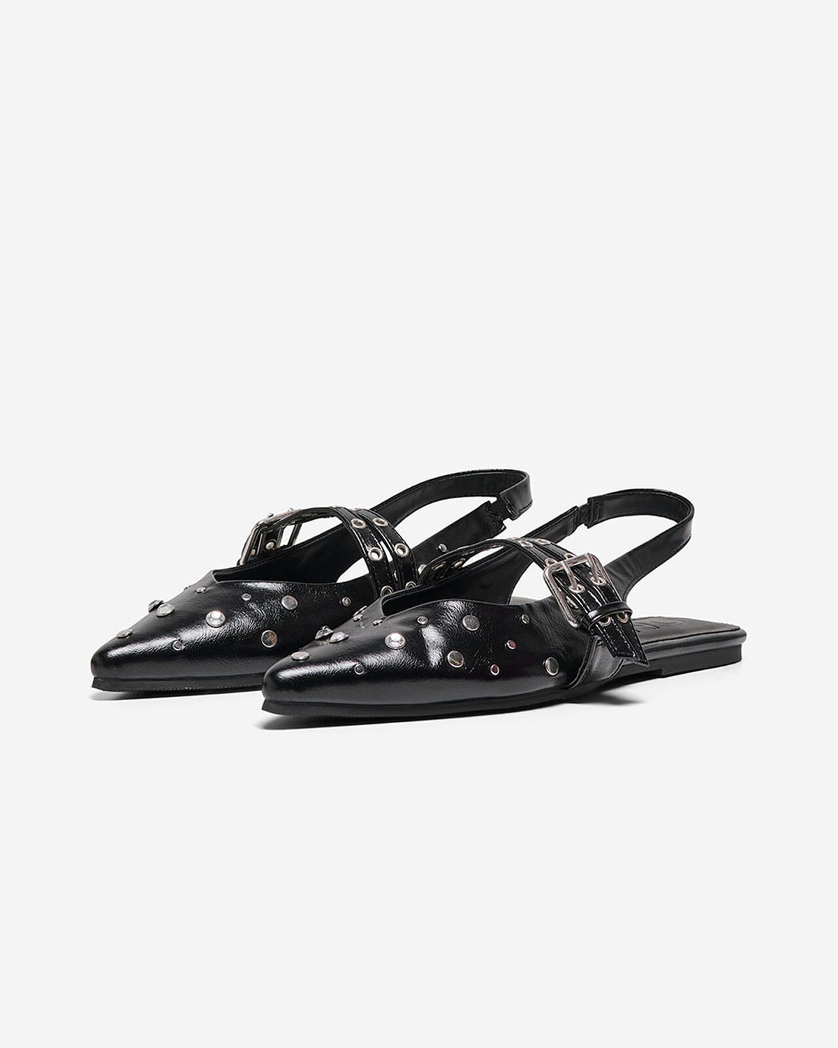 ONLY Slingbacks Laura-5 PU Buckle Ballerina - Black