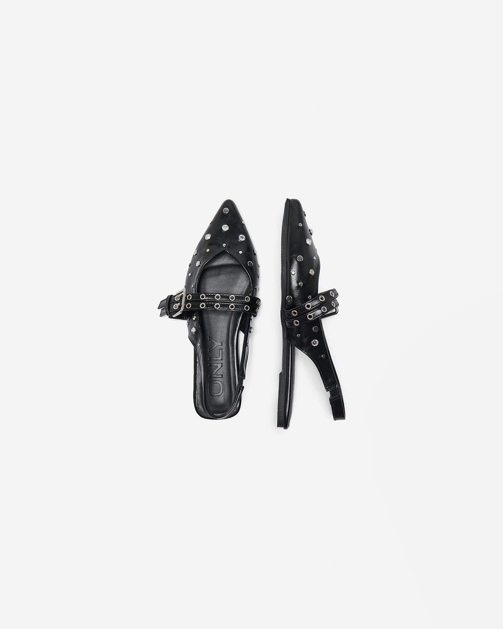 ONLY Slingbacks Laura-5 PU Buckle Ballerina - Black