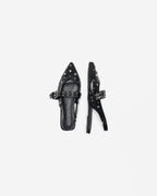ONLY Slingbacks Laura-5 PU Buckle Ballerina - Black
