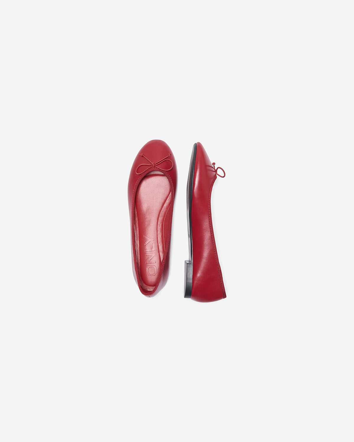 ONLY Ballerinasko Bee-3 PU Ballerina - High Risk Red