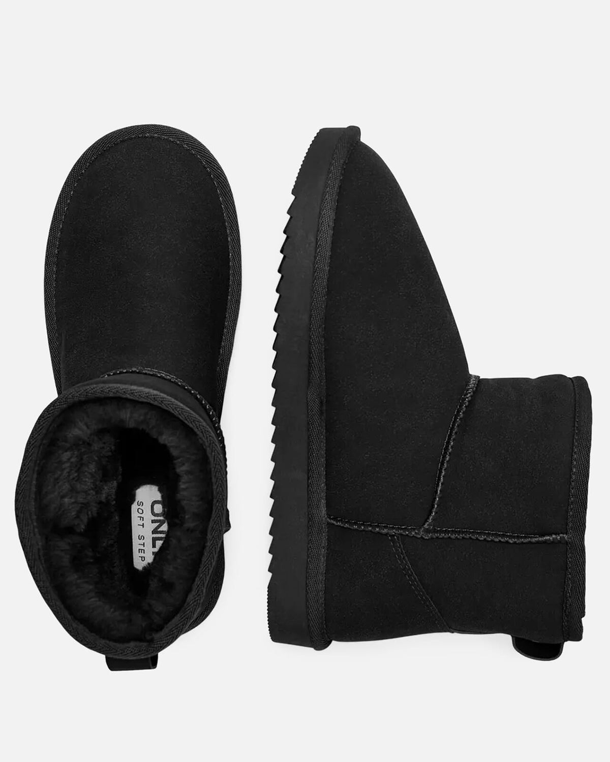 ONLY Boots Feodora Teddy Lined Boot - Black