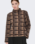 ONLY Strikkegenser Louise LS Highneck - Chocolate Torte/ Toasted Coconut/Black Mel.