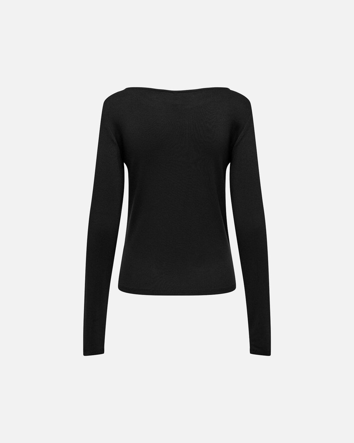ONLY Topp Felina L/S Tight Boatneck - Black