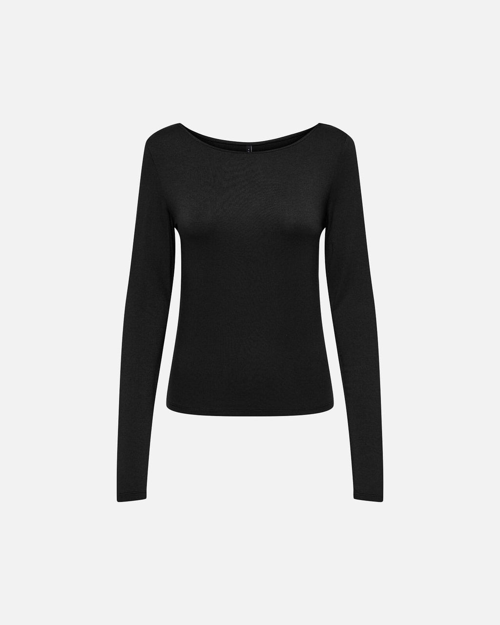 ONLY Topp Felina L/S Tight Boatneck - Black