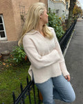 ONLY Strikkegenser Maggie Polo - Birch/ Melange