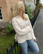 ONLY Strikkegenser Maggie Polo - Birch/ Melange