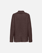 ONLY Strikkegenser Maggie Polo - Seal brown/ Melange