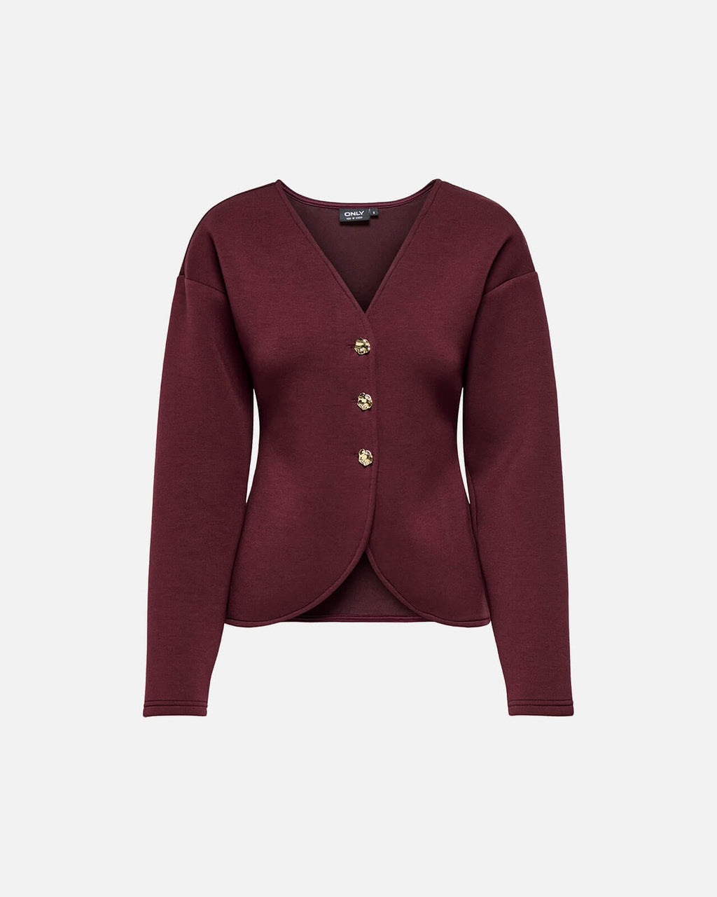 ONLY Cardigan Naomi  L/S - Decadent Chocolate/ Gold buttons