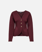 ONLY Cardigan Naomi  L/S - Decadent Chocolate/ Gold buttons
