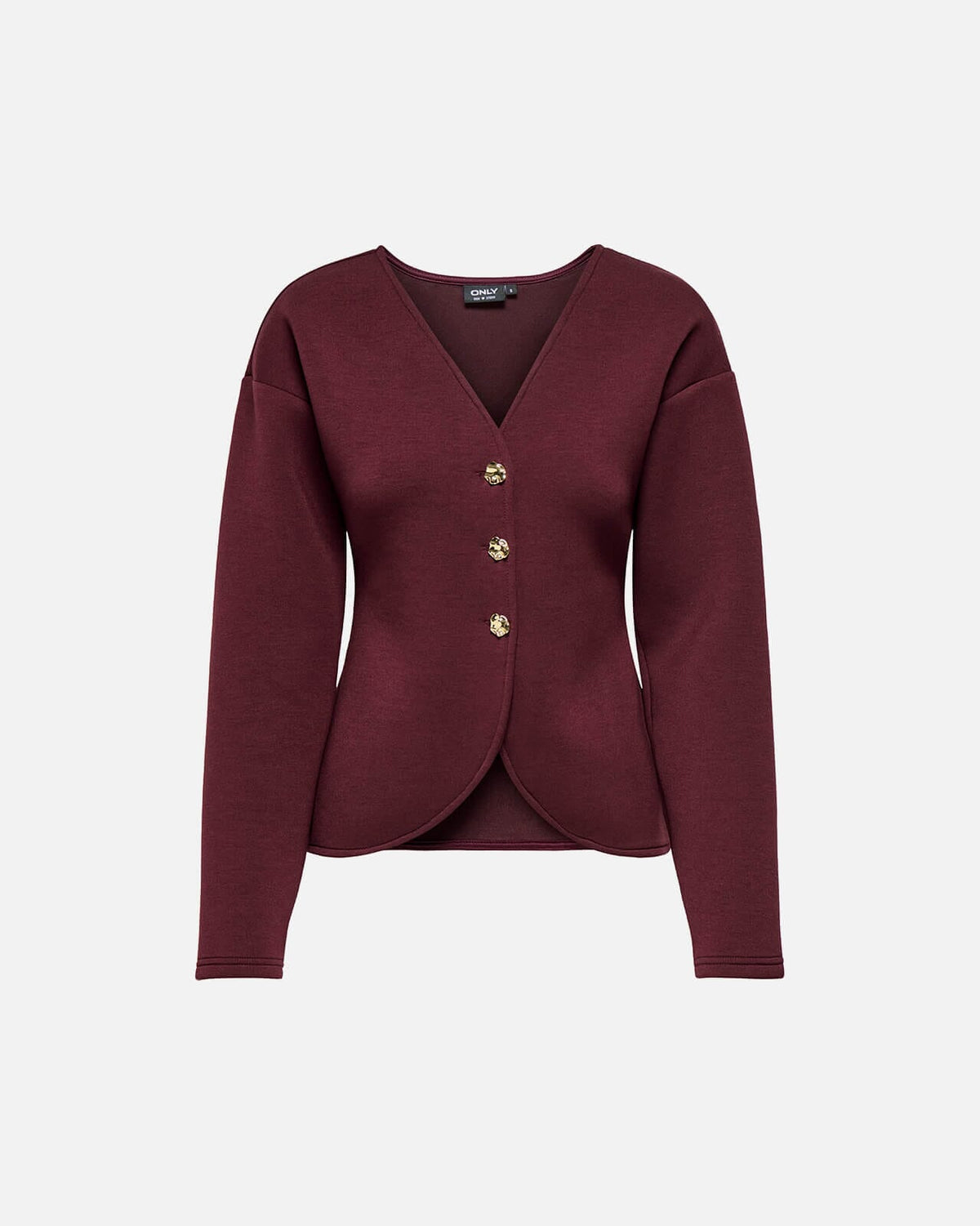 ONLY Cardigan Naomi  L/S - Decadent Chocolate/ Gold buttons