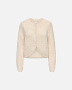 ONLY Strikket Cardigan Zaggie LS Button CC Knit - Birch Melange/ Pearl button