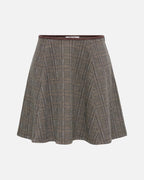 ONLY Skjørt Fenty MW Flowy Check - Otter Black/White