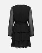 ONLY Kjole Eldrisa LS Short Ruffle - Black