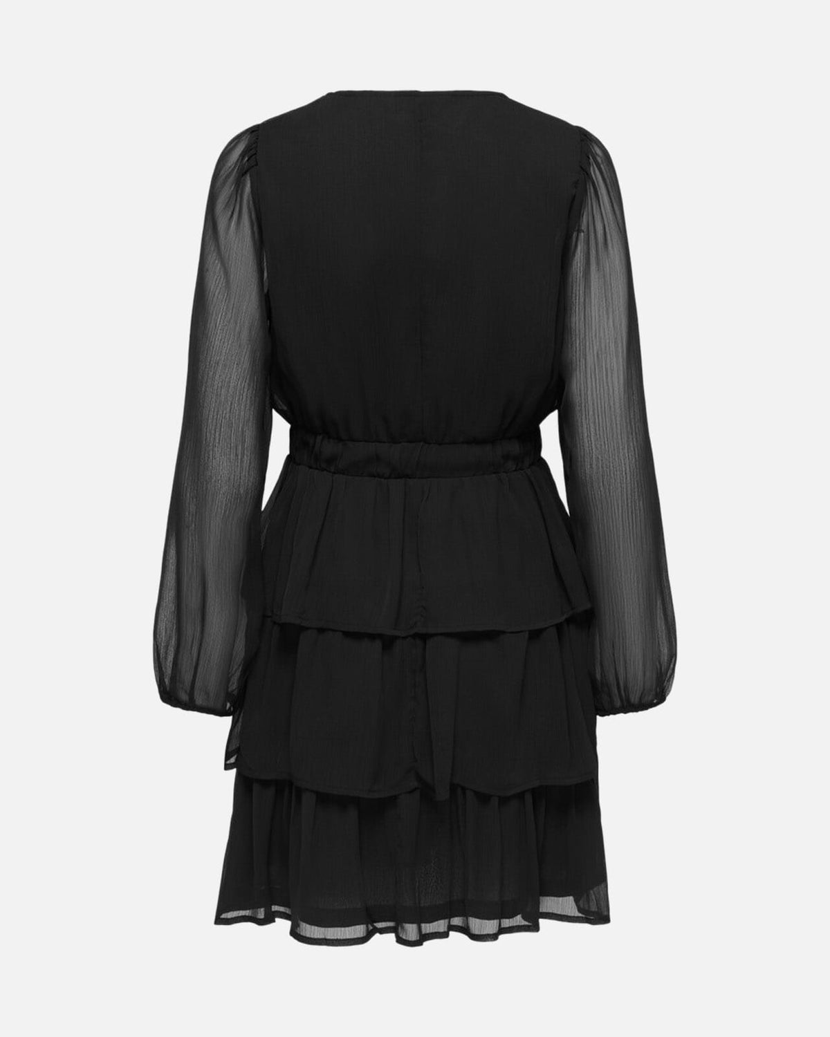 ONLY Kjole Eldrisa LS Short Ruffle - Black