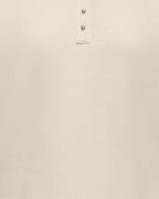ONLY Collegegenser Coralie L/S Button Collar - Birch/ Silver buttons