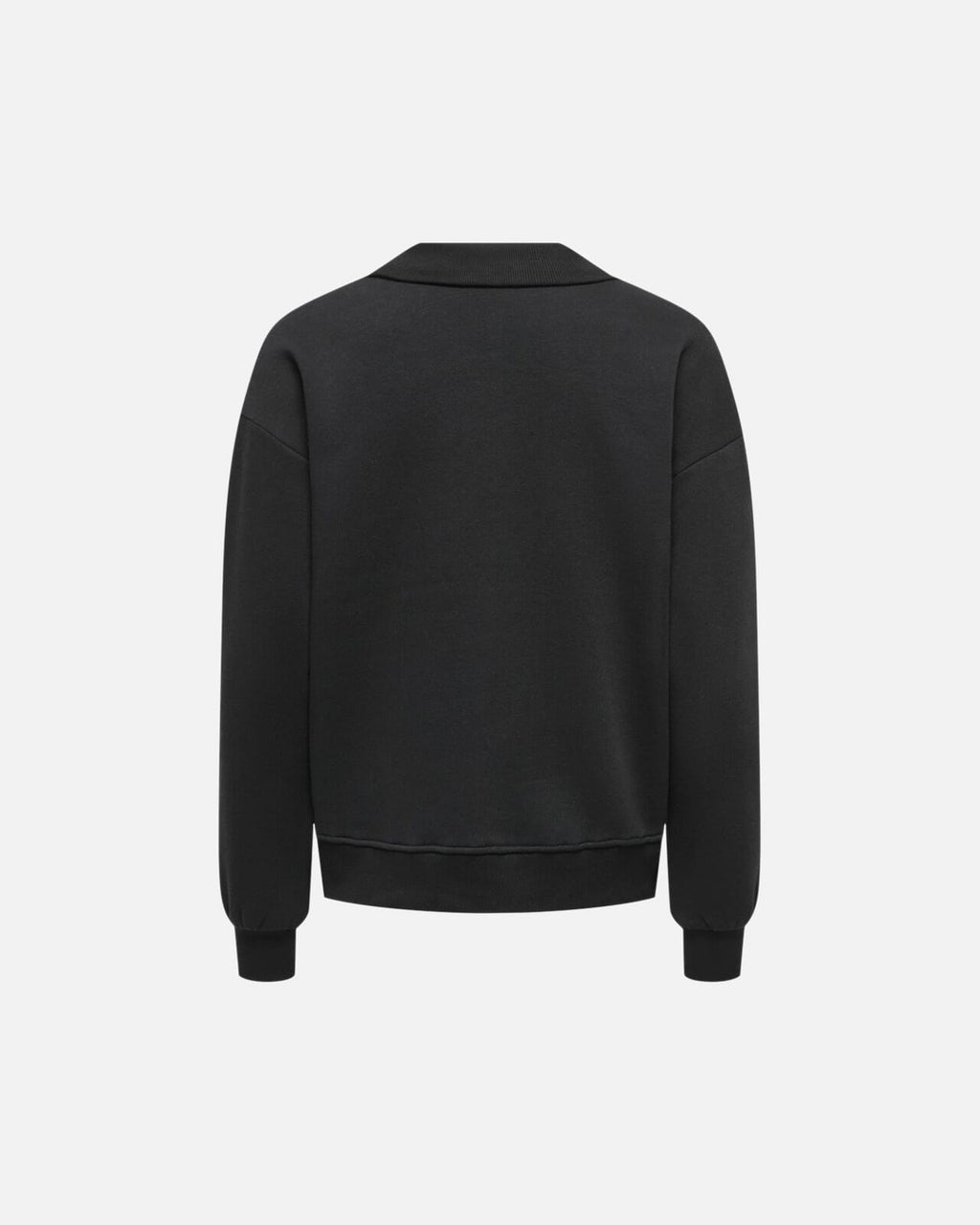 ONLY Collegegenser Coralie L/S Button Collar - Black/ Silver buttons