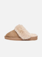 ONLY Tøfler Cath Teddy - Cognac