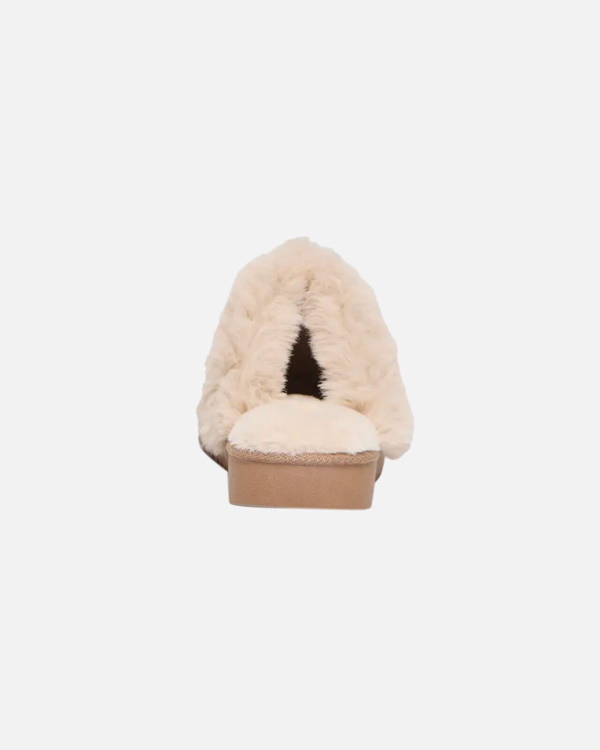 ONLY Tøfler Cath Teddy - Cognac