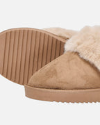 ONLY Tøfler Cath Teddy - Cognac