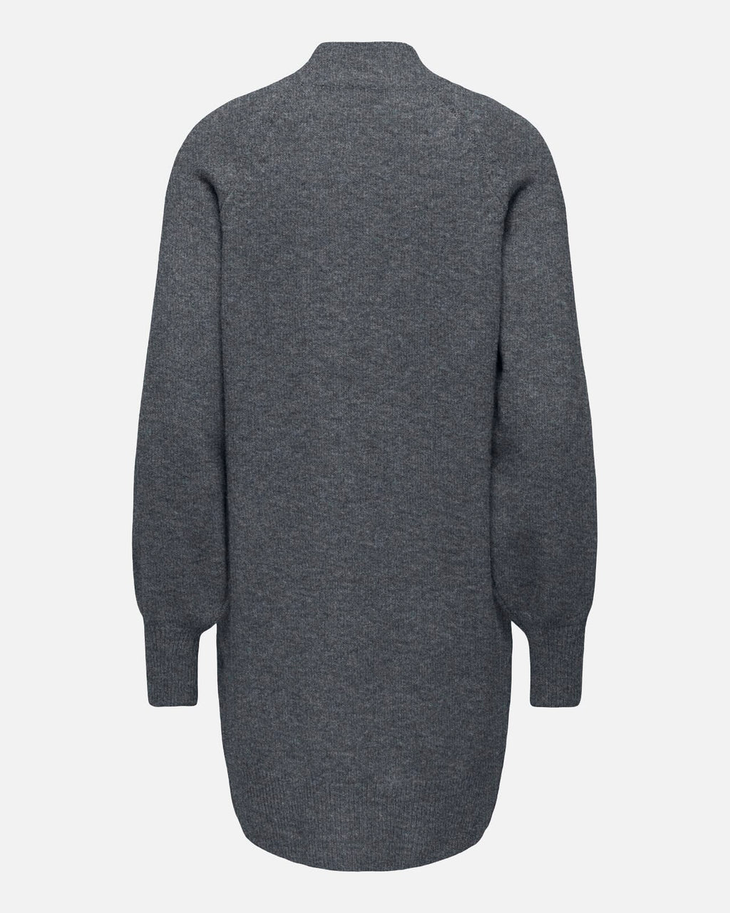 ONLY Strikkekjole Olivia LS High Neck - Dark Grey Melange